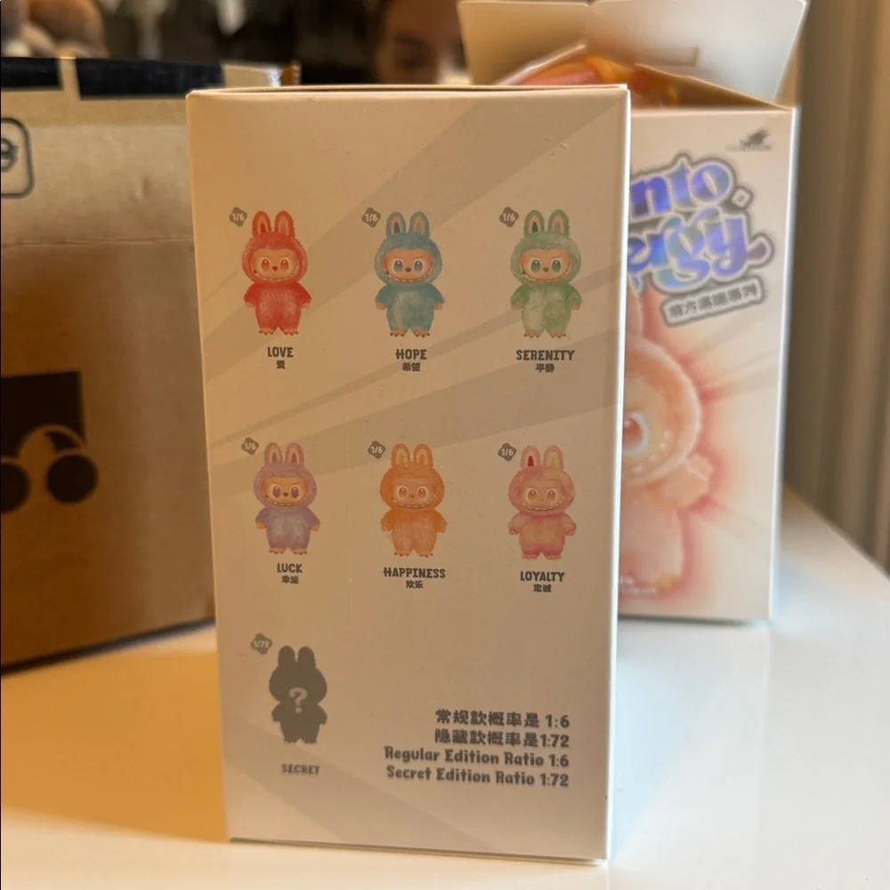 POPMART Labubu HAPPINESS Big Into Energy The Monsters Blind Box Keychain - Picture 9 of 9